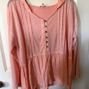 Peach POL Women's light weight Hoddie